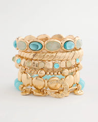 Chico's / Quartz Stone Large Stretch Bracelet
