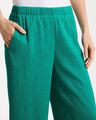 Chico's Online - Petite Travelers™ Crinkle Textured Crop Pants