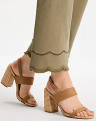 Chico's For Sale - Scallop Pull-On Wide-Leg Crop Jeans