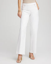 Chico's / Seeded Pull-On Wide-Leg Jeans