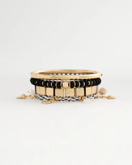 Chico's On Sale - Black Round Stretch Bracelet