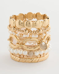 Chico's Online - Pearlescent Stretch Charm Bracelet