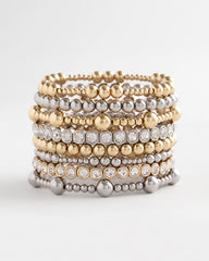 Chico's On Sale - Gold-tone Medium Bead Stretch Bracelet