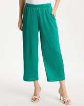 Chico's Discount - Petite Travelers™ Crinkle Textured Crop Pants