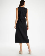 Chico's For Sale - Sleeveless Surplice Linen Dress