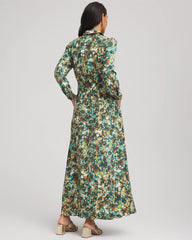 Chico's On Sale - Printed Long-Sleeved Shirtdress