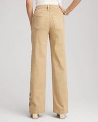 Chico's Sale - Embroidered High-Rise Wide-Leg Jeans