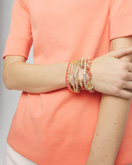 Chico's Outlet - Bold Orange Goldtone Stretch Bracelet