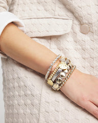 Chico's On Sale - Gold Heart Stretch Bracelet
