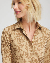 Chico's US - No Iron™ Jacquard Scrolls Shirt
