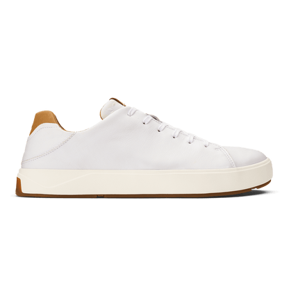 Lae‘ahi Lī ‘Ili Men's Leather Sneakers - Bright White