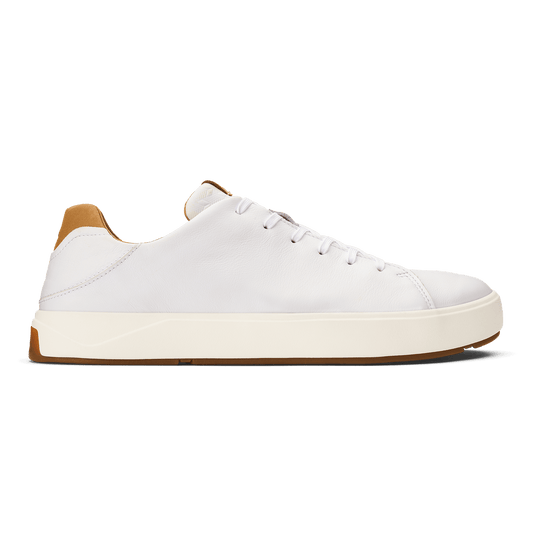 Lae‘ahi Lī ‘Ili Men's Leather Sneakers - Bright White