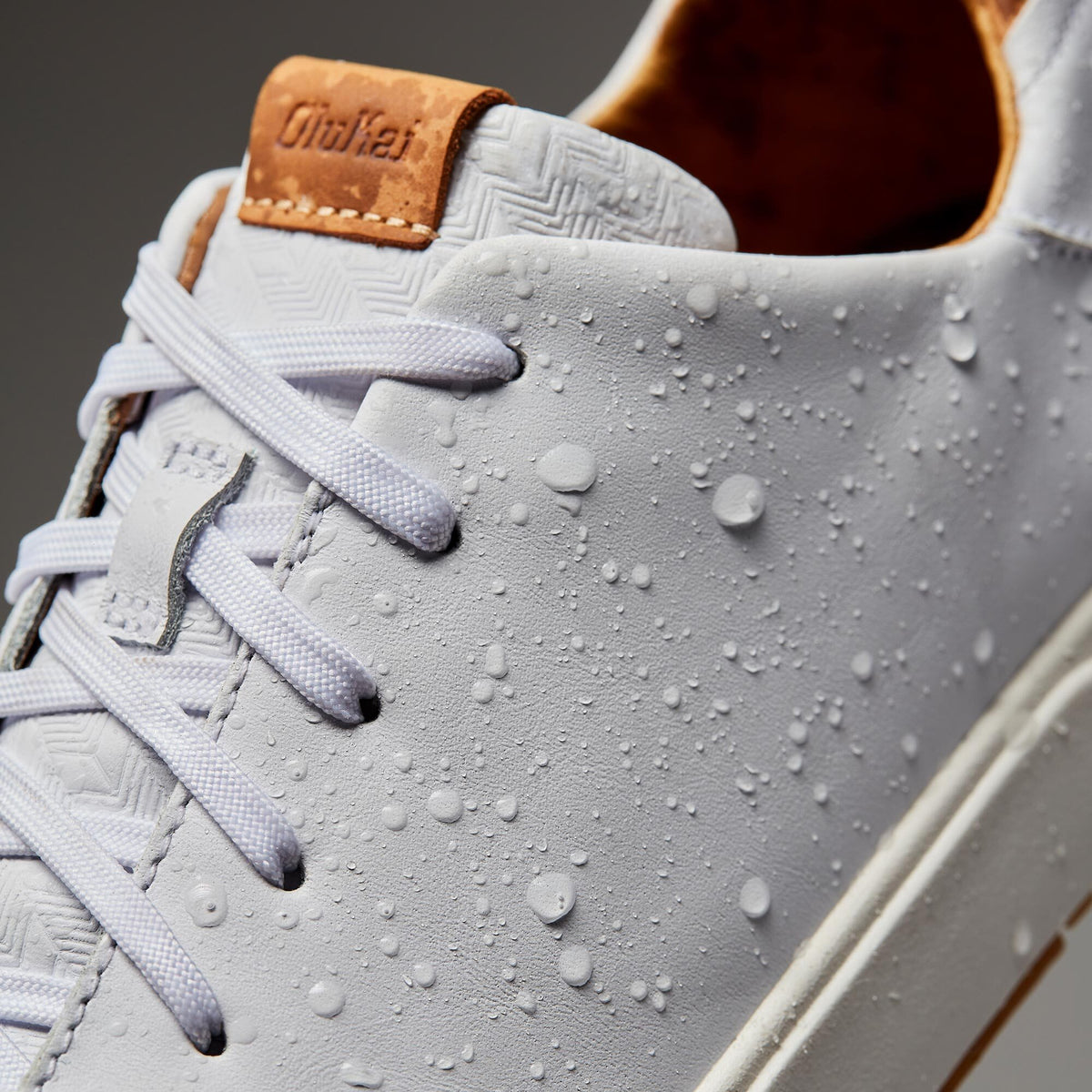 Lae‘ahi Lī ‘Ili Men's Leather Sneakers - Bright White