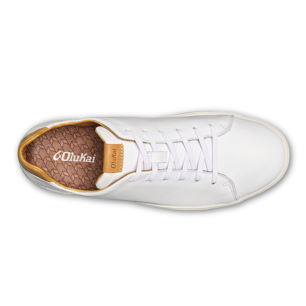Lae‘ahi Lī ‘Ili Men's Leather Sneakers - Bright White