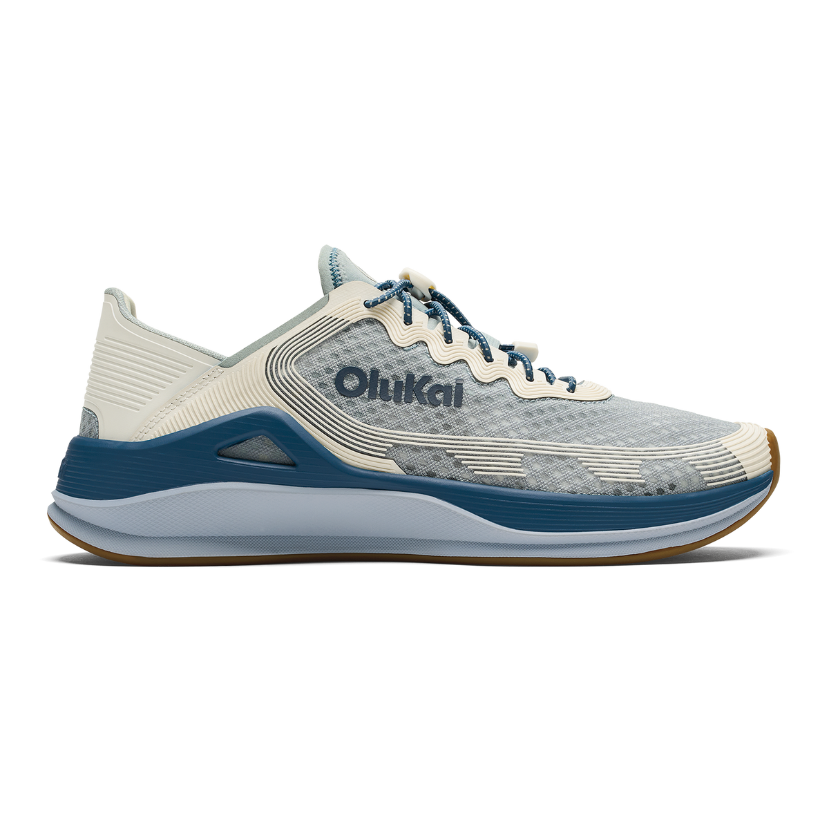 ‘Ahi Men’s Water Boat Shoes - Blue Pearl / White Sand