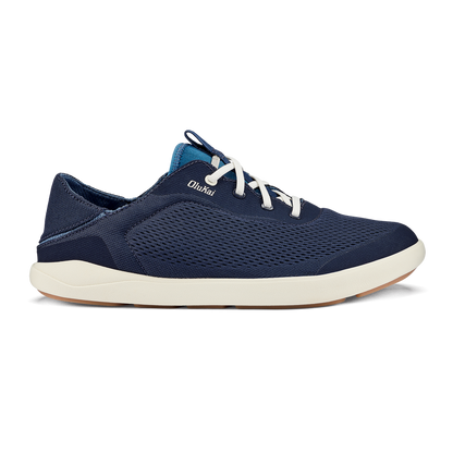 Moku Pae Men's Boat Shoes - Trench Blue / Off White