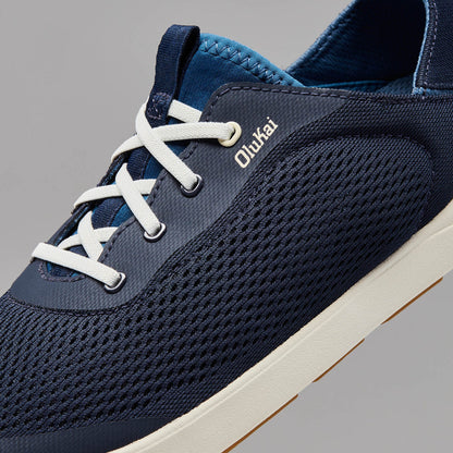 Moku Pae Men's Boat Shoes - Trench Blue / Off White