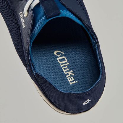 Moku Pae Men's Boat Shoes - Trench Blue / Off White