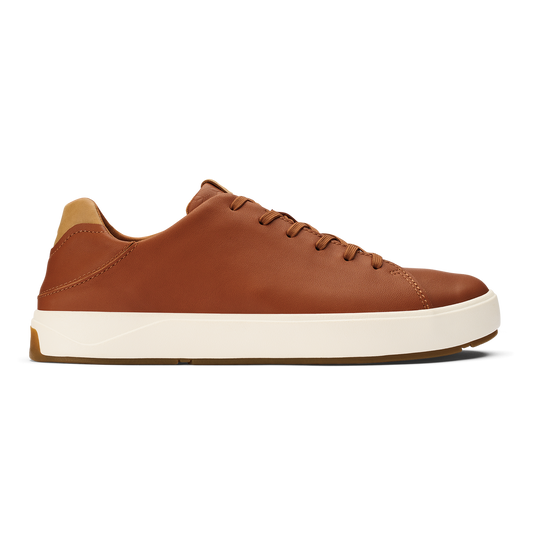 Lae‘ahi Lī ‘Ili Men's Leather Sneakers - Kukui Brown