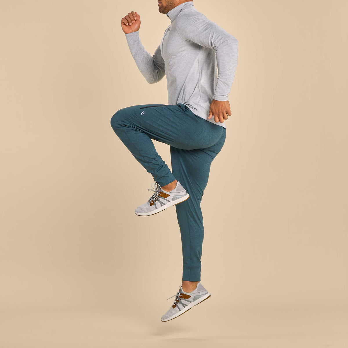Mio Lī Men's Athletic Shoes - Mist Grey / Poi