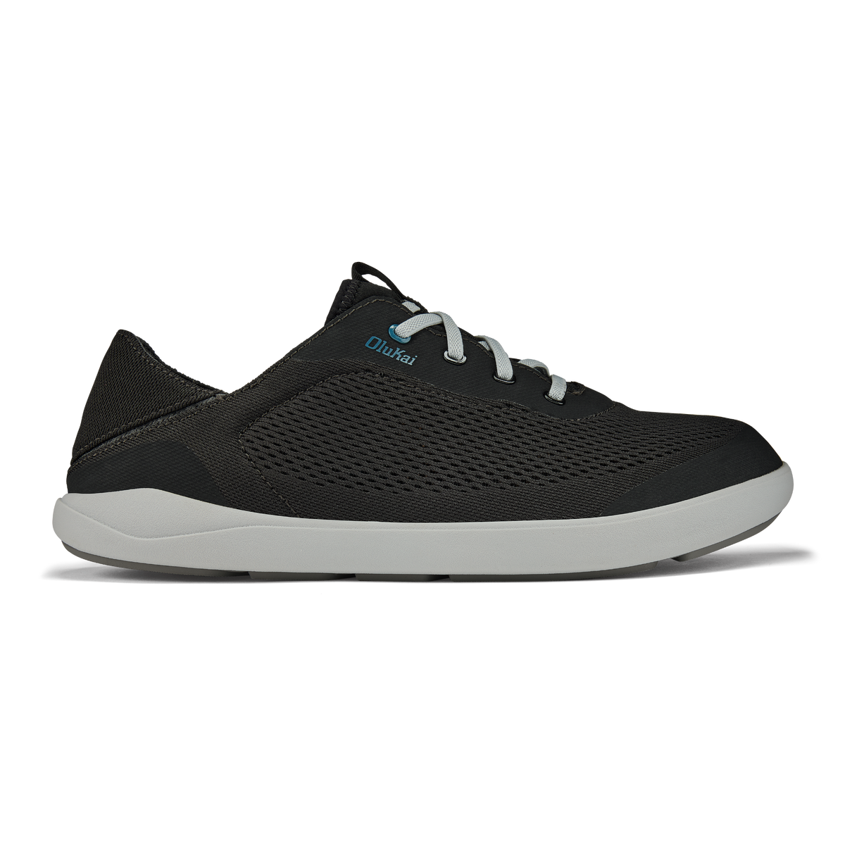 Moku Pae Men's Boat Shoes - Black / Blue Coral
