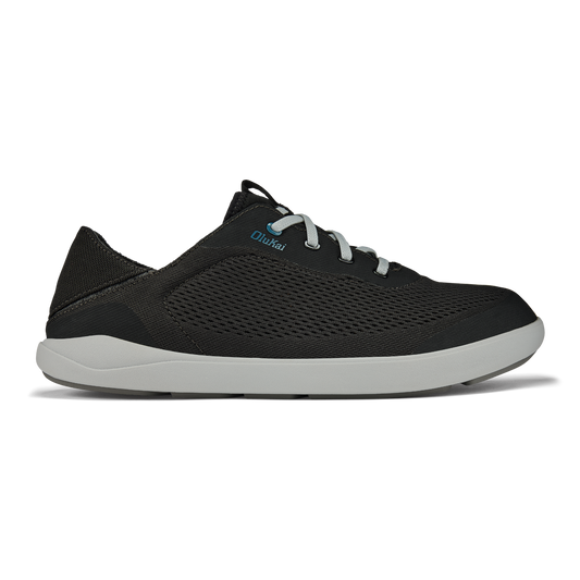 Moku Pae Men's Boat Shoes - Black / Blue Coral