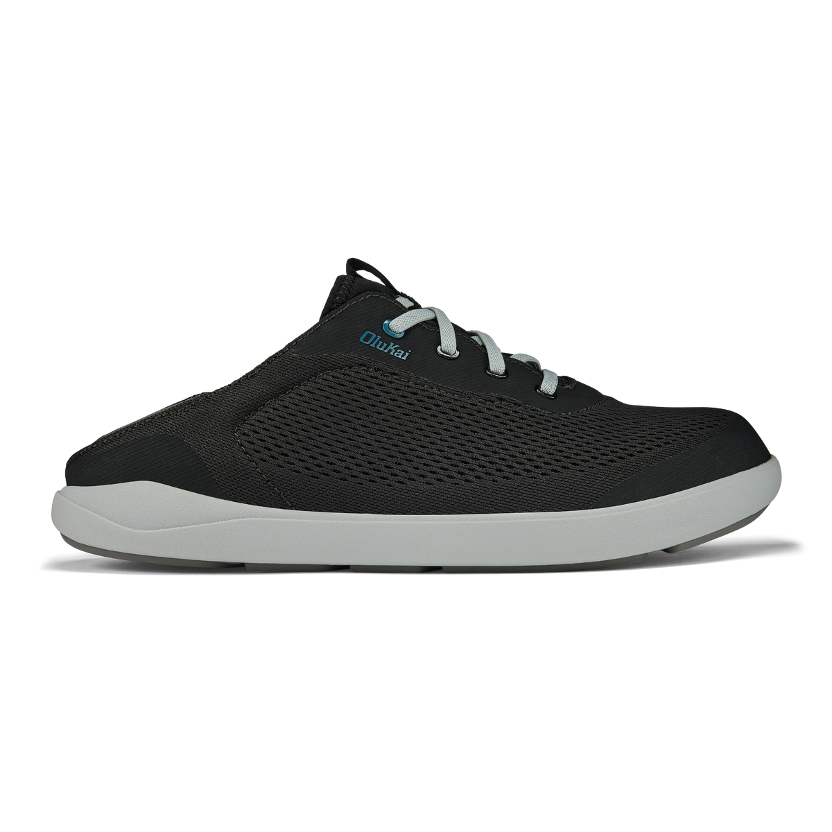 Moku Pae Men's Boat Shoes - Black / Blue Coral