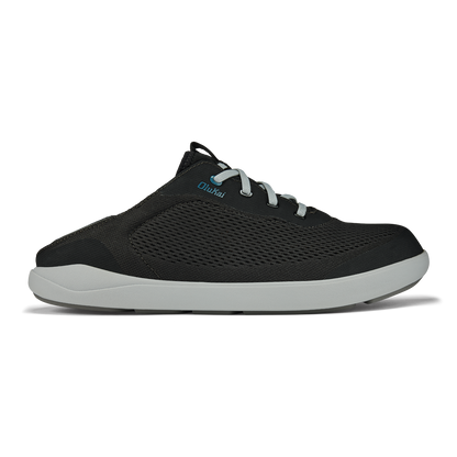 Moku Pae Men's Boat Shoes - Black / Blue Coral