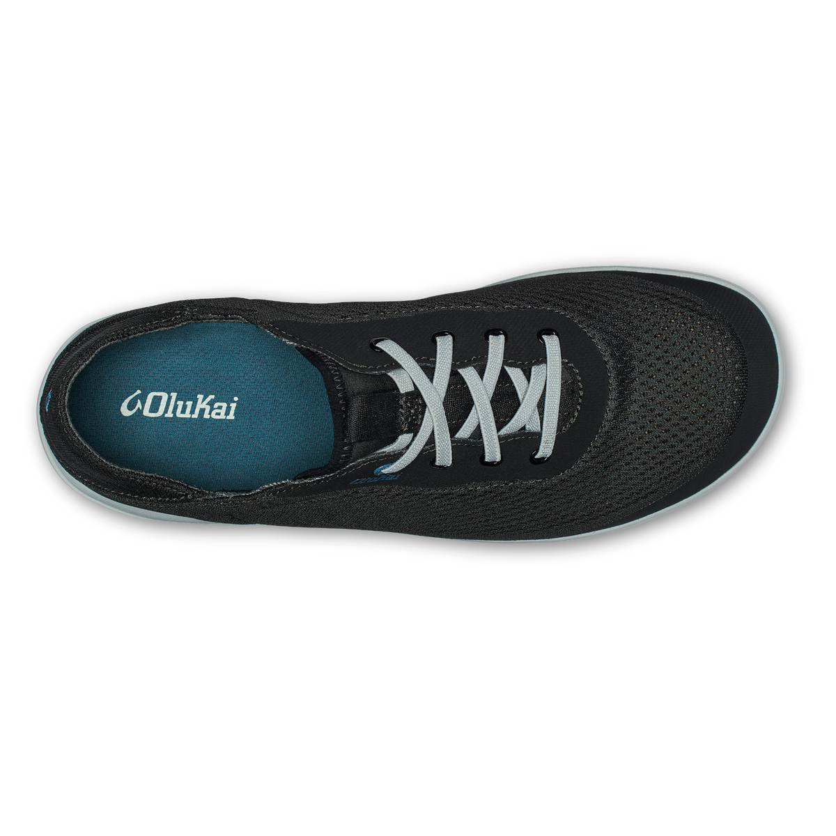 Moku Pae Men's Boat Shoes - Black / Blue Coral