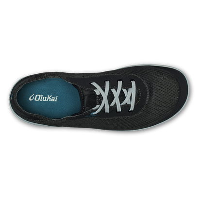 Moku Pae Men's Boat Shoes - Black / Blue Coral