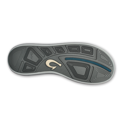 Moku Pae Men's Boat Shoes - Black / Blue Coral