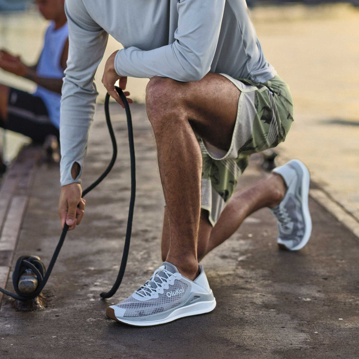 ‘Ahi Men’s Water Boat Shoes - Ash / Sterling