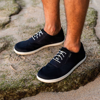 Nohea Moku Men's Boat Shoes - Black