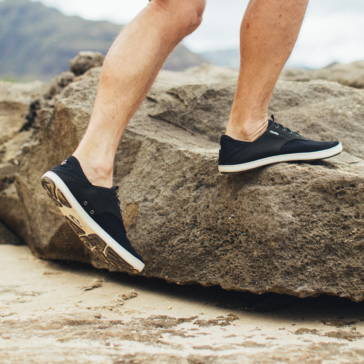 Nohea Moku Men's Boat Shoes - Black