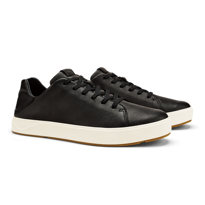 Lae‘ahi Lī ‘Ili Men's Leather Sneakers - Onyx