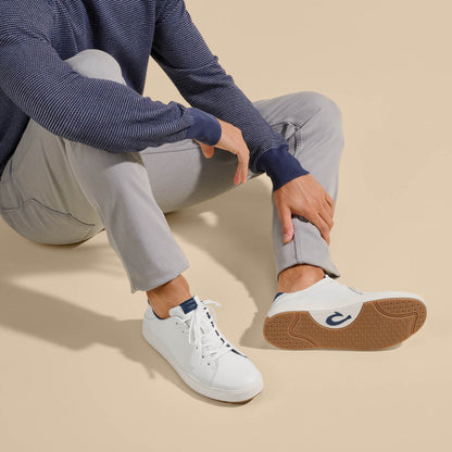 Lae‘ahi Lī ‘Ili Men's Sneakers - Bright White / Trench Blue