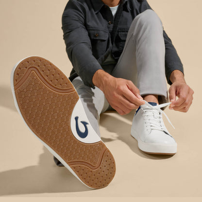 Lae‘ahi Lī ‘Ili Men's Sneakers - Bright White / Trench Blue