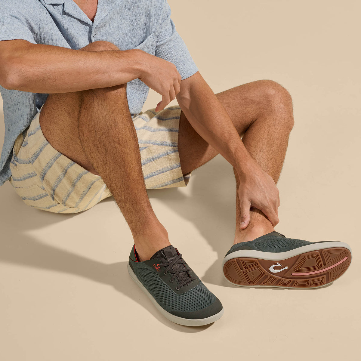 Moku Pae Men's Boat Shoes - Island Salt / Koi