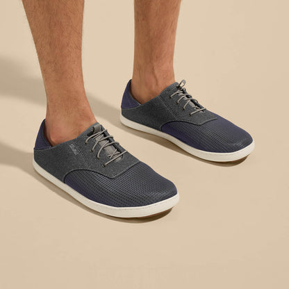 Nohea Moku Men's Boat Shoes - Charcoal / Clay