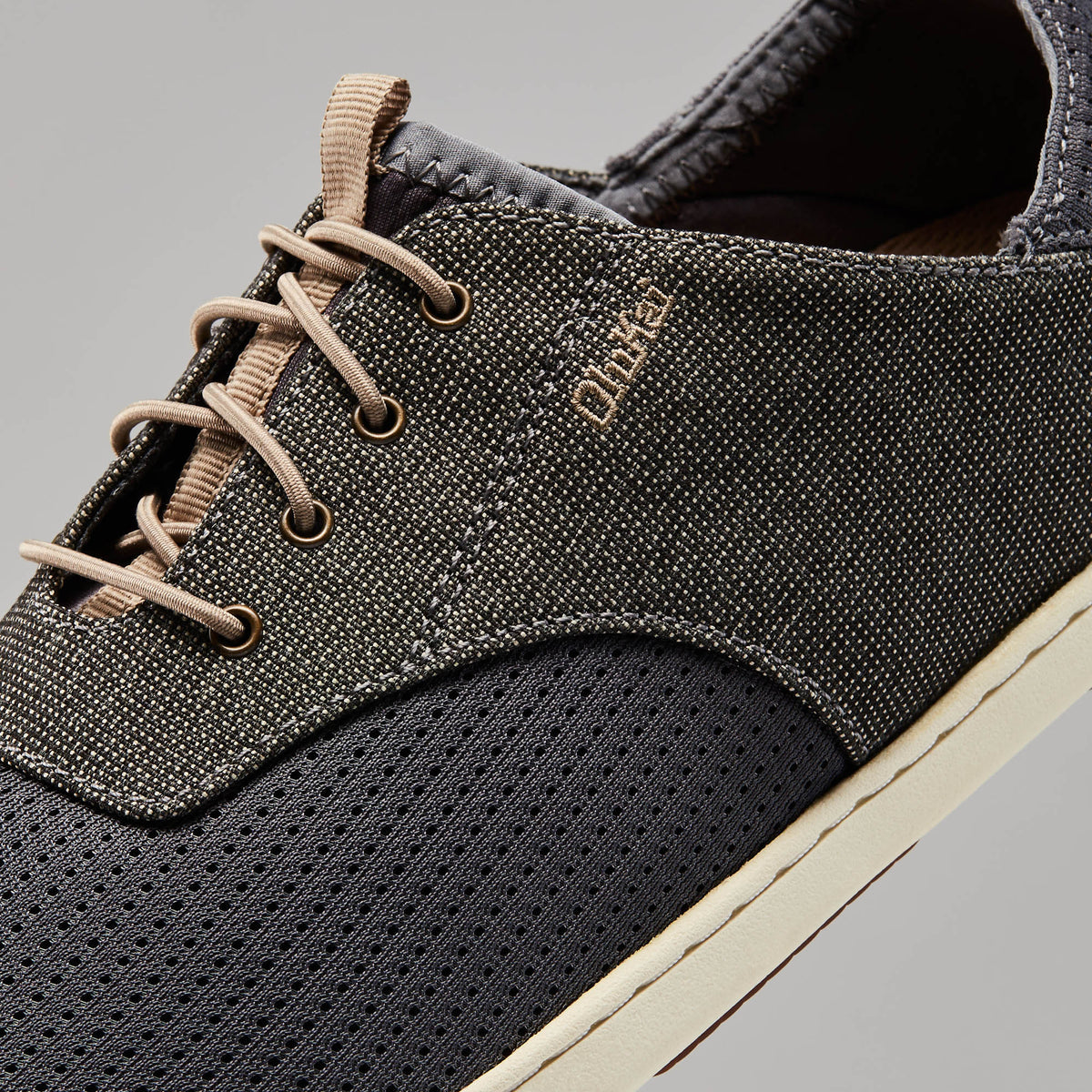 Nohea Moku Men's Boat Shoes - Charcoal / Clay
