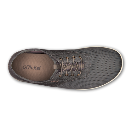 Nohea Moku Men's Boat Shoes - Charcoal / Clay