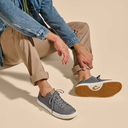 Lae‘ahi Lī ‘Ili Men's Leather Sneakers - Stone