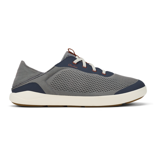 Moku Pae Men's Boat Shoes - Ash / Trench Blue