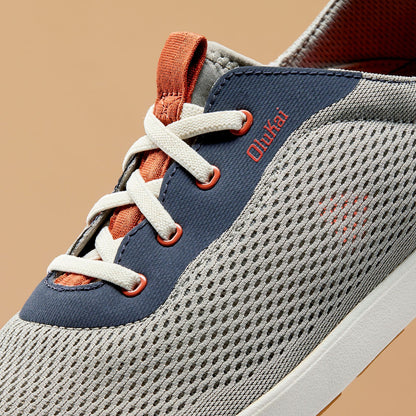 Moku Pae Men's Boat Shoes - Ash / Trench Blue
