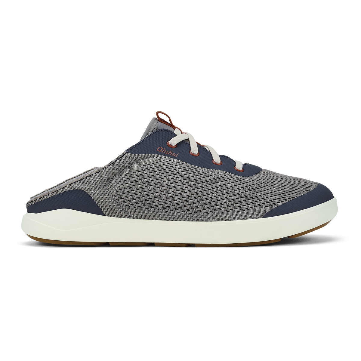 Moku Pae Men's Boat Shoes - Ash / Trench Blue