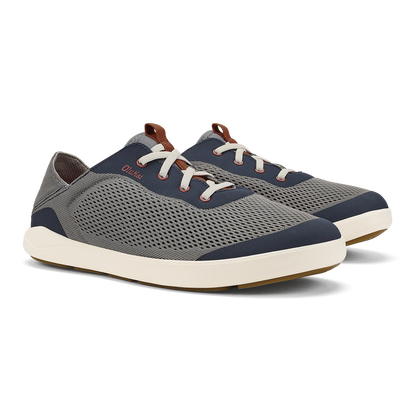 Moku Pae Men's Boat Shoes - Ash / Trench Blue