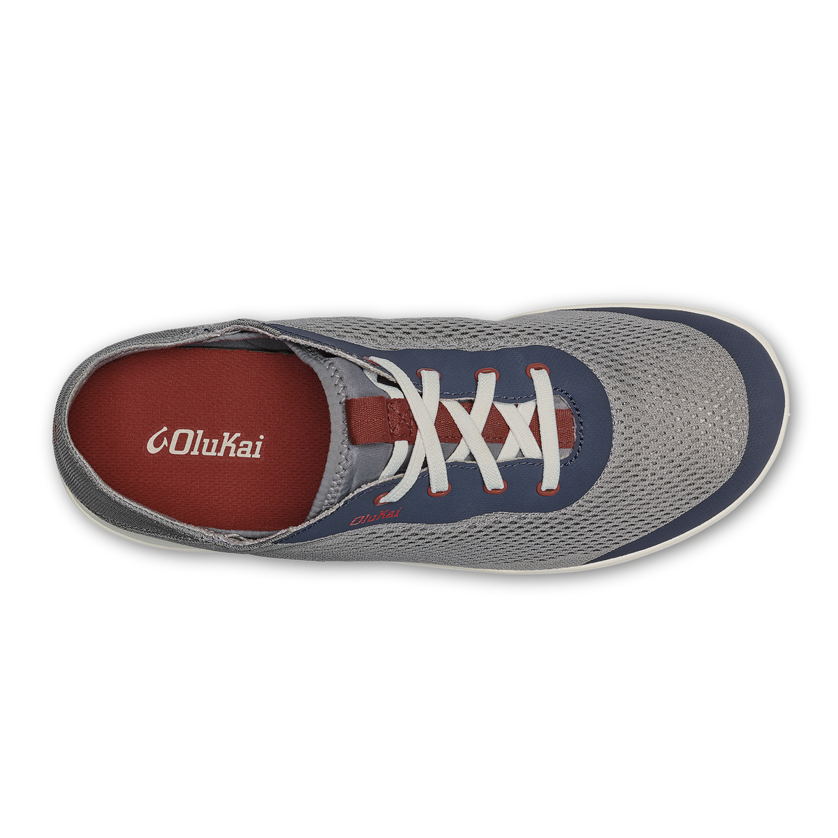 Moku Pae Men's Boat Shoes - Ash / Trench Blue