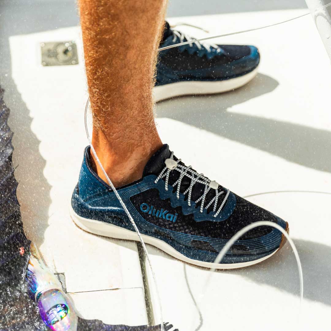 ‘Ahi Men’s Water Boat Shoes - Mood Indigo / Coastal Blue