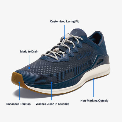 ‘Ahi Men’s Water Boat Shoes - Mood Indigo / Coastal Blue