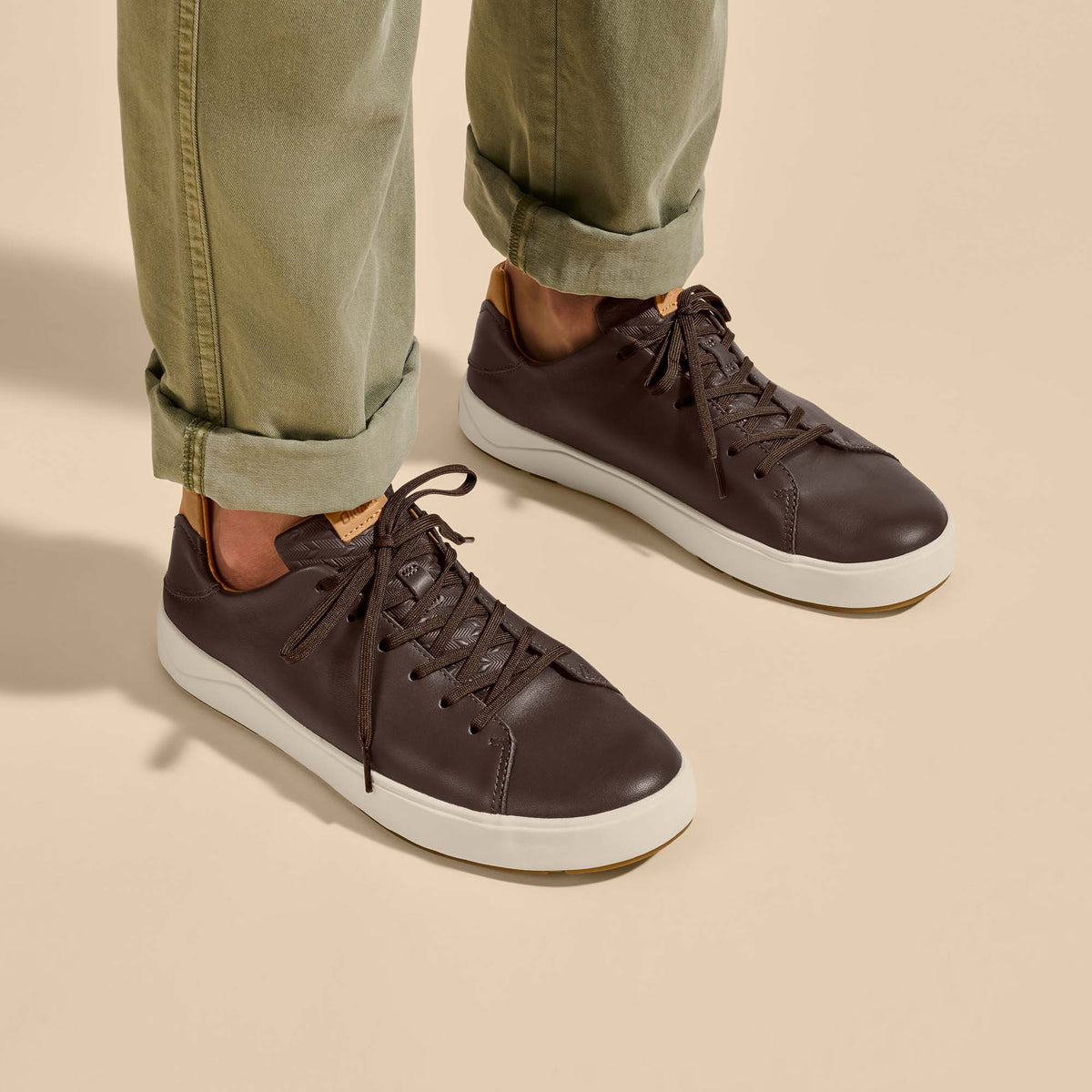 Lae‘ahi Lī ‘Ili Men's Leather Sneakers - Dark Java